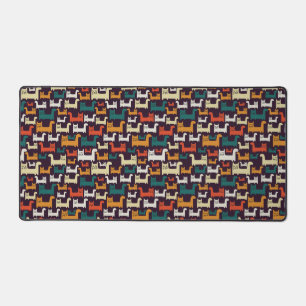 Colorful Cats Patroon Bureaumat