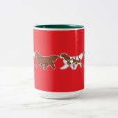 Colorful Cavalier Parade Tweekleurige Koffiemok (Center)