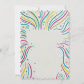 Colorful Celebration Party Invitation Kaart (Achterkant)