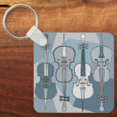 Colorful Cello Sleutelhanger (Voorkant)