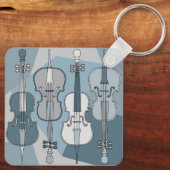 Colorful Cello Sleutelhanger (Achterkant)