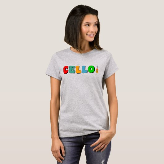 Colorful Cello T-shirt (Voorkant volledig)