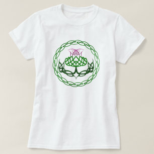 Colorful Celtic Knot Thistle T-shirt