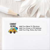 Colorful Cement Mixer Etiket (Insitu)