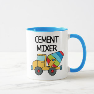 Colorful Cement Mixer Mok