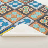 Colorful Ceramic Tiles Pattern-ontwerp Sherpa Deken (3/4)