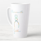 Colorful Chainmaille Goddess Latte Mok (Linkerhoek)