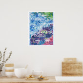 Colorful Chakra Affirmations Poster (Keuken)