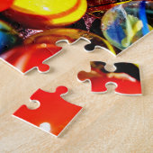 Colorful Challure Red Yellow Marbles Puzzle Legpuzzel (Zijkant)