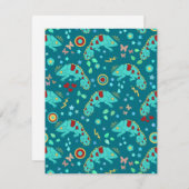 Colorful Chameleon Pattern Kaart (Voorkant / Achterkant)