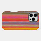 Colorful Charcoal Boho Stripes iPhone Hoesje (Achterkant horizontaal)