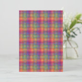 Colorful Checker Abstract Pattern Kaart (Staand voorkant)