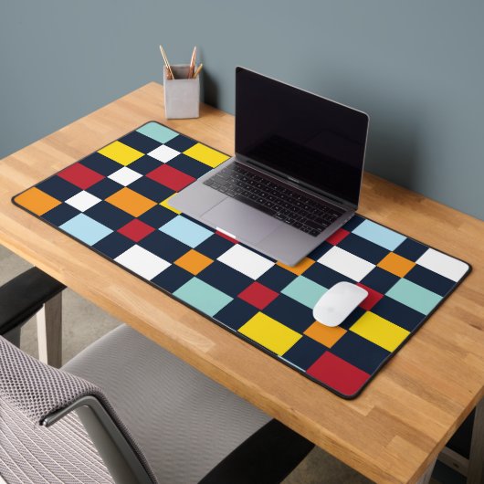 Colorful Checkerboard Bureaumat (Kantoor 2)