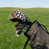 Colorful Checkerboard Golfheadcover (Insitu)
