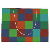 Colorful Checkerboard Groot Cadeauzakje (Achterkant)