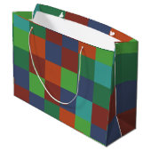 Colorful Checkerboard Groot Cadeauzakje (Achterkant Gekanteld)