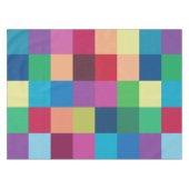 Colorful Checkerboard Patroon Tafelkleed (Voorkant (Horizontaal))