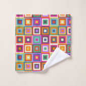 Colorful Checkered Pattern Bad Handdoek (Wasdoekje)