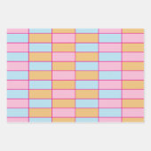 Colorful Checkered Pattern Inpakpapier Vel (Voorkant)