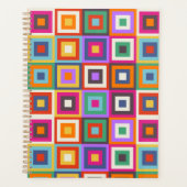 Colorful Checkered Pattern Planner (Voorkant)