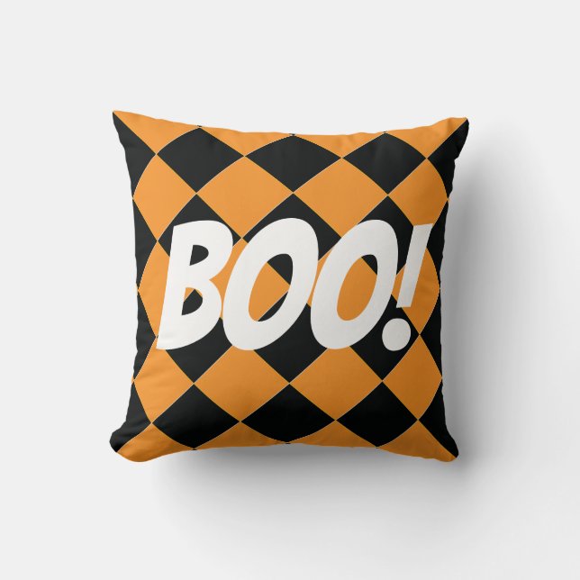 Colorful Checkers - All Hallows' Eve Kussen (Voorkant)