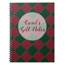 Colorful Checkers - Holiday Hues Notitieboek