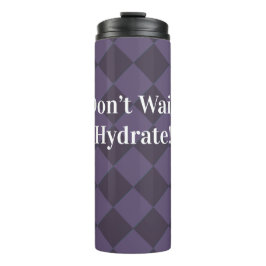 Colorful Checkers - Plum-Eggplant Thermosbeker