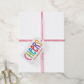 Colorful Cheers Personalized Gift Labels Cadeaulabel (Met Touw)
