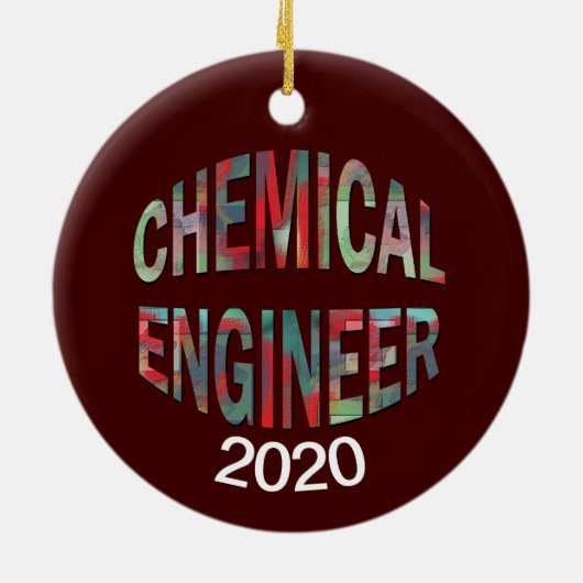 Colorful Chemical Engineer Keramisch Ornament (Achterkant)