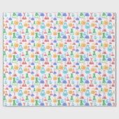 Colorful Chemistry Flasks Pattern Cadeaupapier (Vlak)