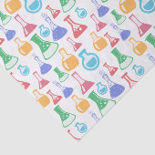 Colorful Chemistry Flasks Pattern Tissuepapier (Detail)