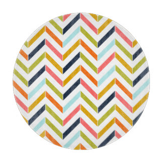 Colorful Chevron Cutting Board Snijplank