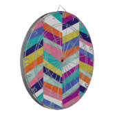 Colorful Chevron Geometric Abstract Dartbord (Voorkant Links)