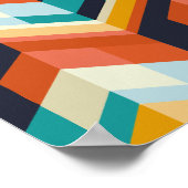 Colorful Chevron Geometric Pattern Poster (Hoek)
