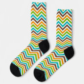 Colorful Chevron Stripe Sokken (Links)