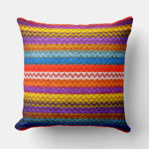 Colorful Chevron Stripes #6 Kussen