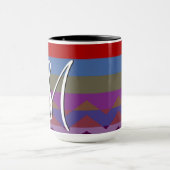Colorful Chevron Stripes Pattern #4 Mok (Midden)