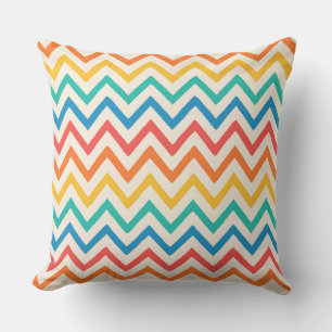 Colorful Chevron Zigzag Pattern Kussen