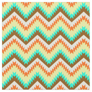 Colorful Chevrons Zig Zag Stof