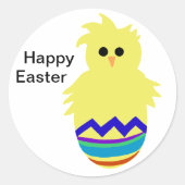 Colorful Chick Egg Easter Stickers (Voorkant)