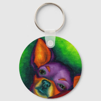 Colorful Chihuahua Sleutelhanger