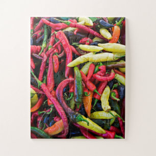 Colorful Chili Pepper Legpuzzel