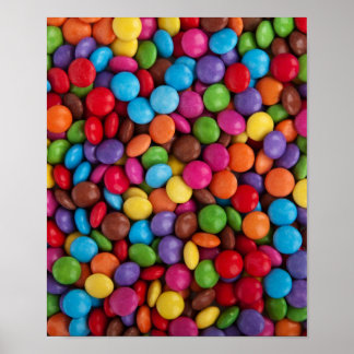 Colorful Chocolate Snoep Poster
