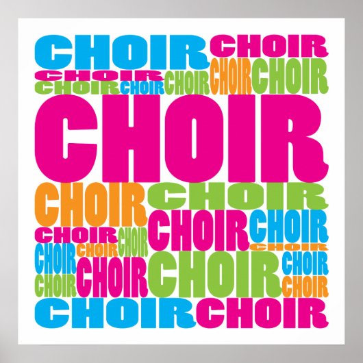Colorful Choir Poster (Voorkant)