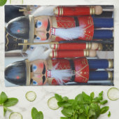 Colorful christmas nutcrackers theedoek (Gevouwen)