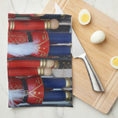 Colorful christmas nutcrackers theedoek (Quarter Fold)