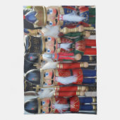 Colorful christmas nutcrackers theedoek (Verticaal)