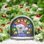 Colorful Christmas Paws Custom Pet Photo (Noël)