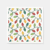 Colorful Christmas String Lights Pattern Servet (Voorkant)
