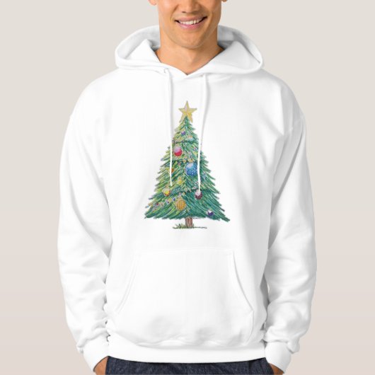 Colorful Christmas Tree Hoodie (Voorkant)